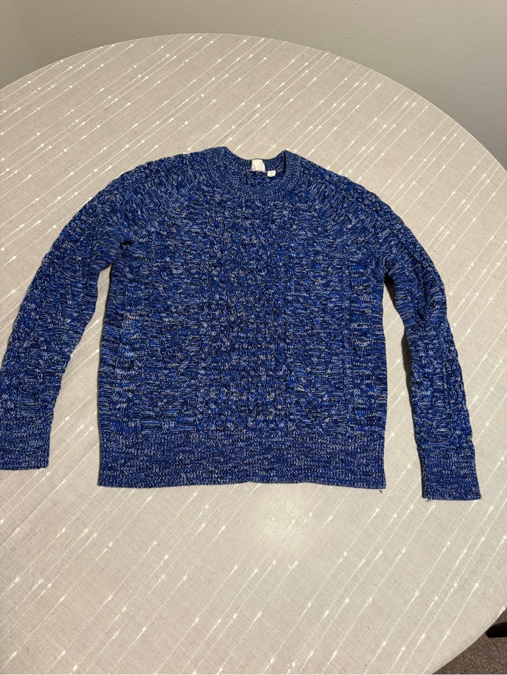 Blue Crewneck Knit Sweater